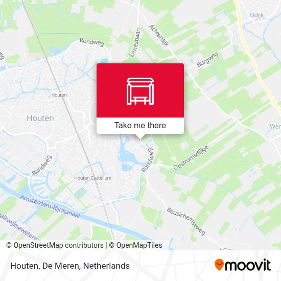 Houten, De Meren map