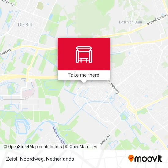 Zeist, Noordweg map