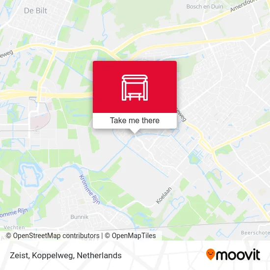 Zeist, Koppelweg map