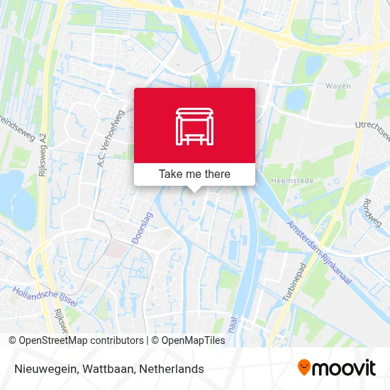 Nieuwegein, Wattbaan map