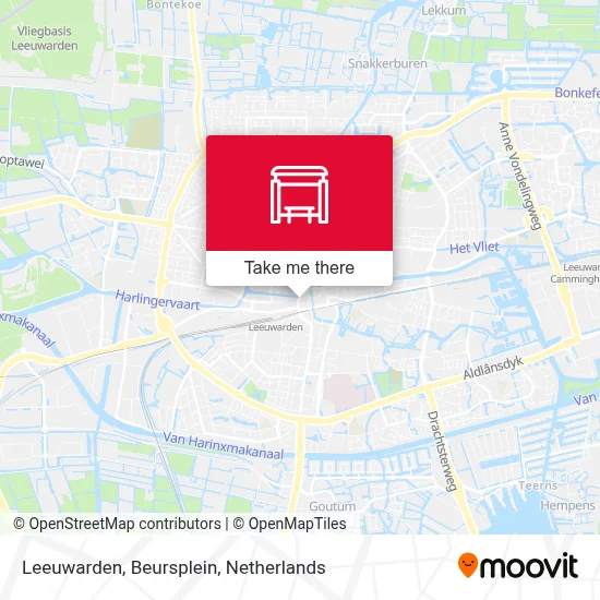 Leeuwarden, Beursplein map