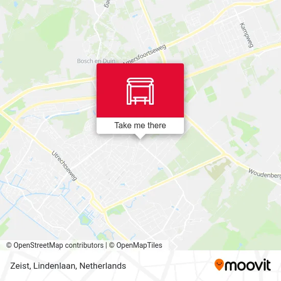 Zeist, Lindenlaan map