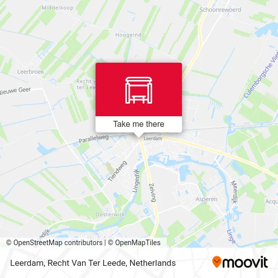Leerdam, Recht Van Ter Leede Karte