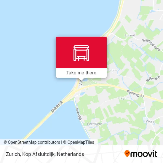 Zurich, Kop Afsluitdijk Karte