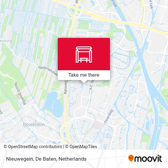 Nieuwegein, De Baten map