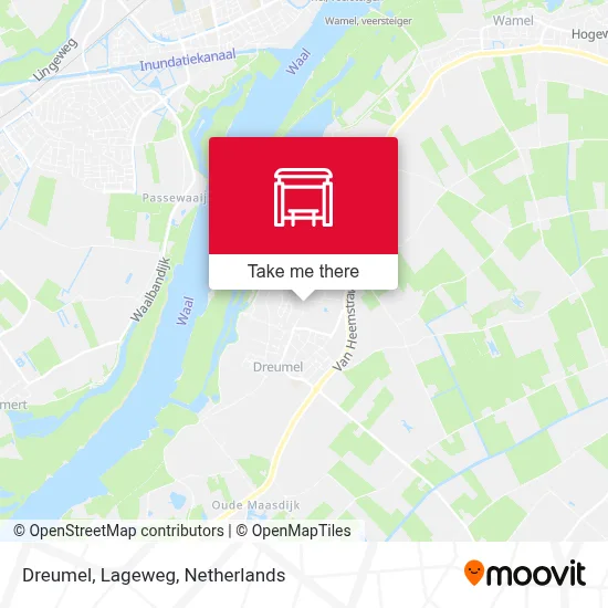 Dreumel, Lageweg map