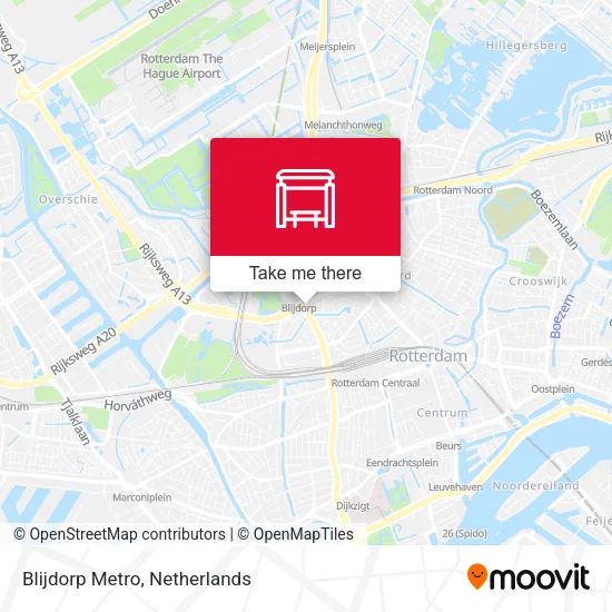 Blijdorp Metro map