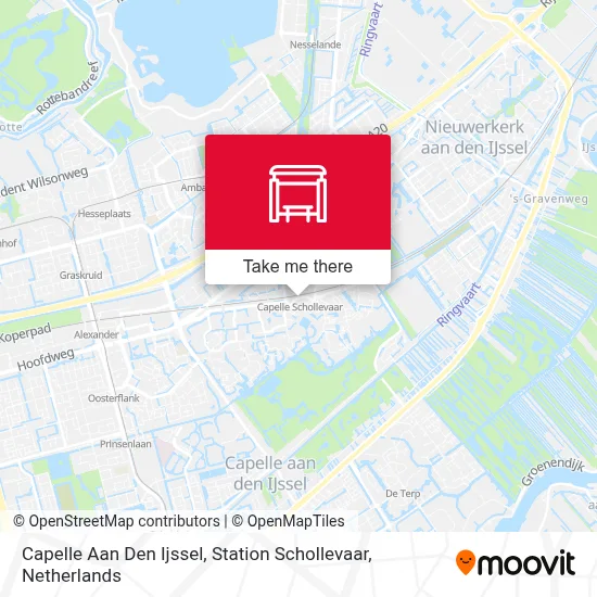 Capelle Aan Den Ijssel, Station Schollevaar map