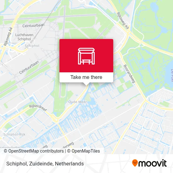 Schiphol, Zuideinde map