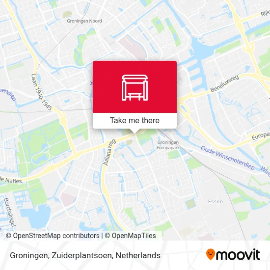 Groningen, Zuiderplantsoen map
