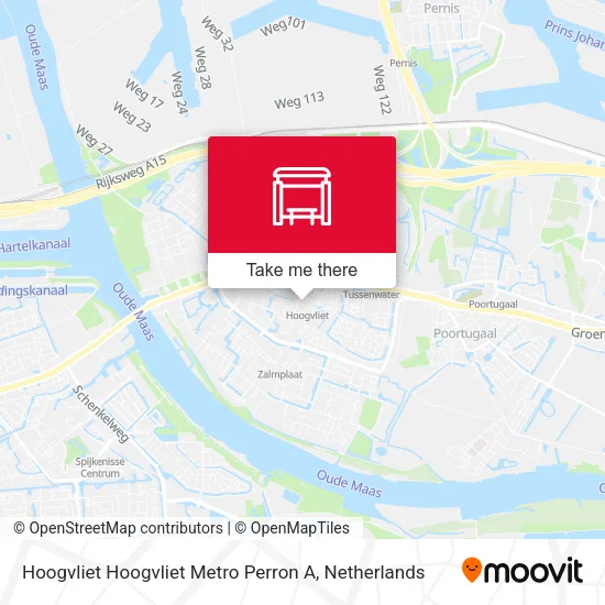 Hoogvliet Hoogvliet Metro Perron A map