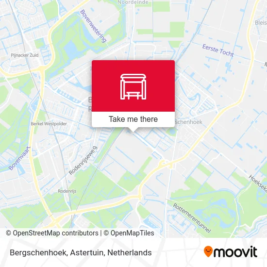 Bergschenhoek, Astertuin map