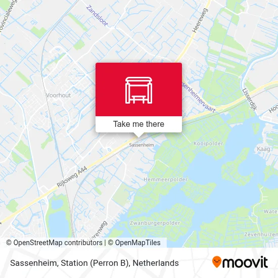 Sassenheim, Station (Perron B) Karte