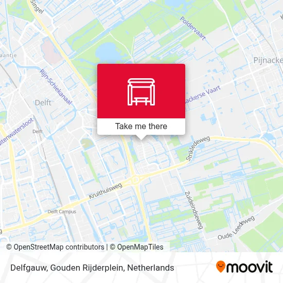 Delfgauw, Gouden Rijderplein map