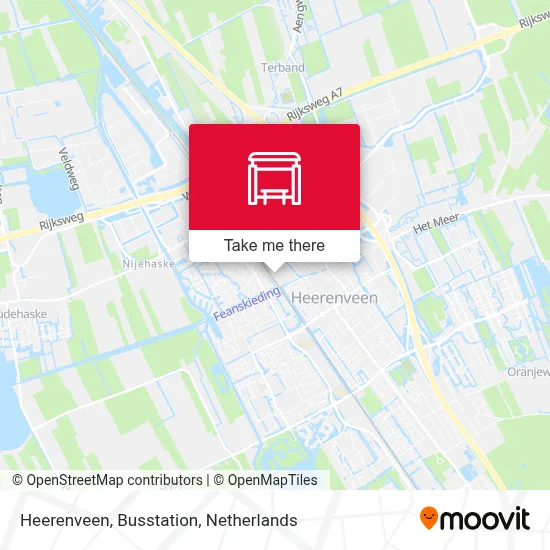 Heerenveen, Busstation map