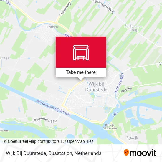 Wijk Bij Duurstede, Busstation map