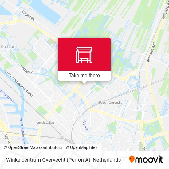Winkelcentrum Overvecht (Perron A) map