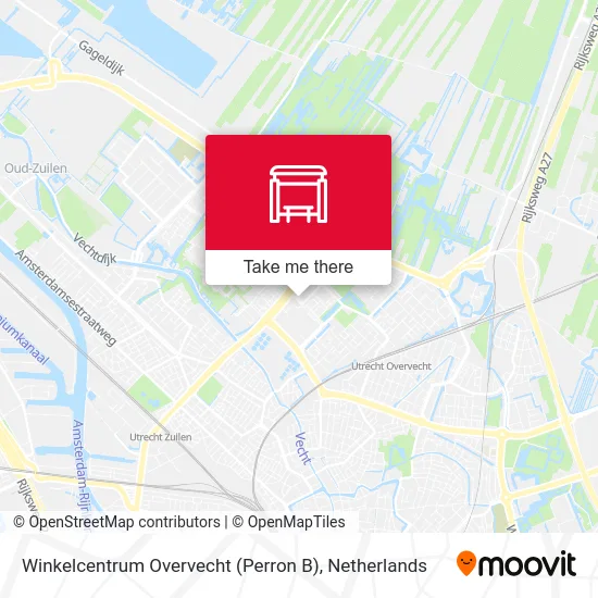 Winkelcentrum Overvecht (Perron B) map