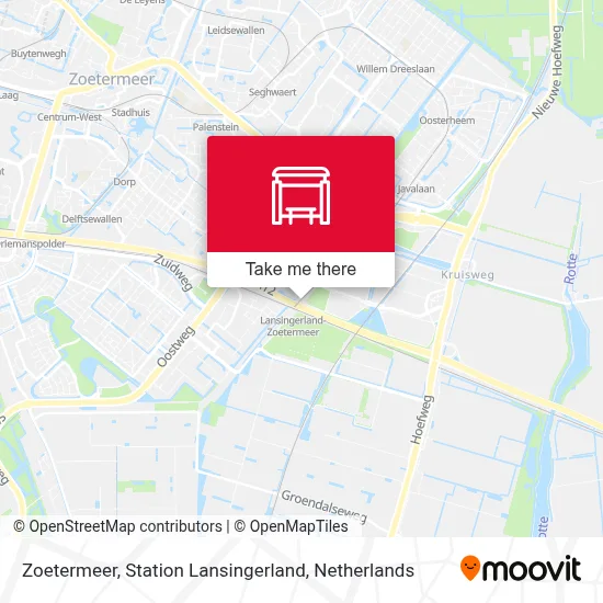 Zoetermeer, Station Lansingerland map