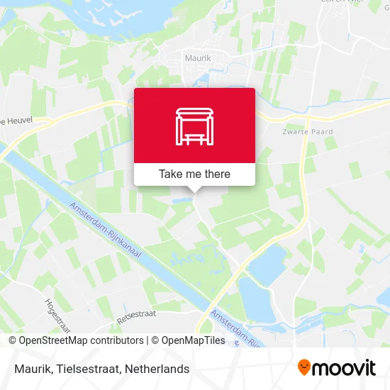 Maurik, Tielsestraat Karte