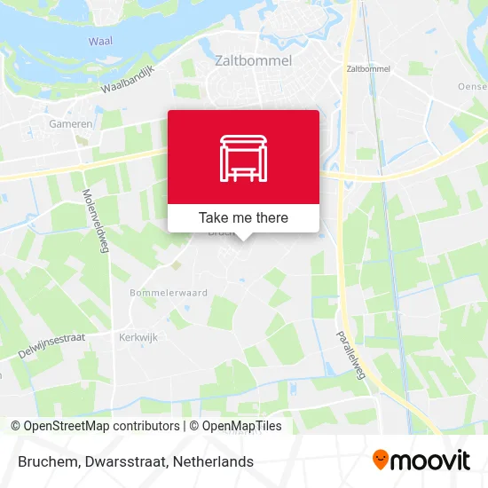 Bruchem, Dwarsstraat map