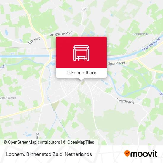Lochem, Binnenstad Zuid Karte