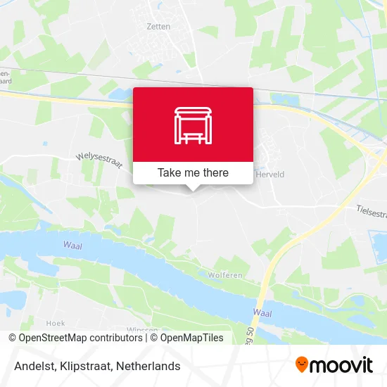 Andelst, Klipstraat map