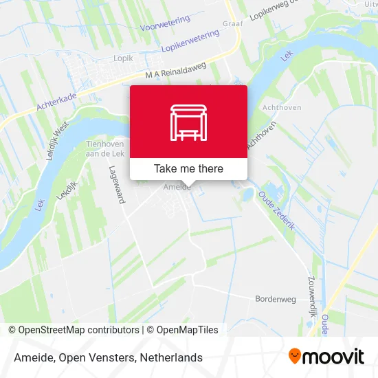 Ameide, Open Vensters map