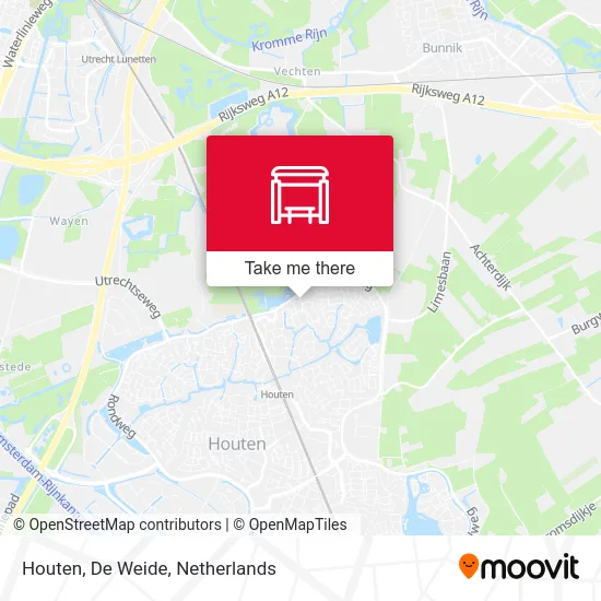 Houten, De Weide map