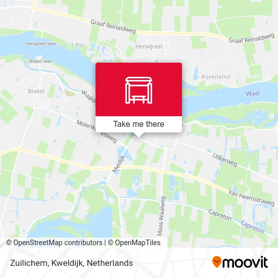 Zuilichem, Kweldijk map