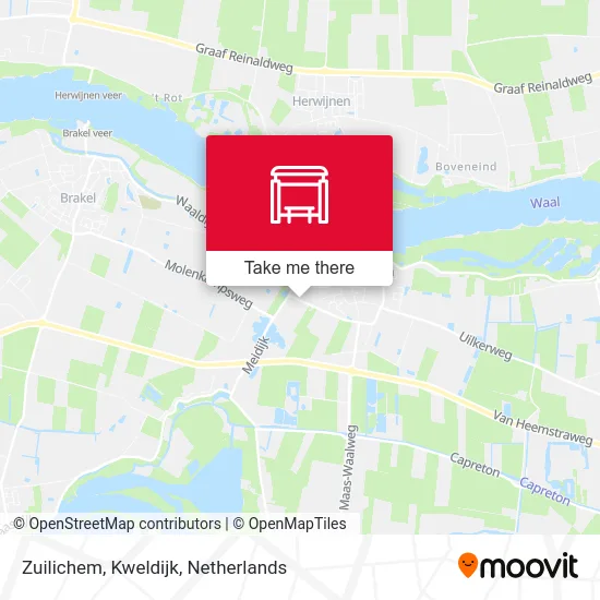 Zuilichem, Kweldijk map