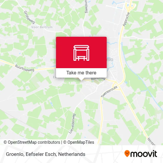 Groenlo, Eefseler Esch Karte