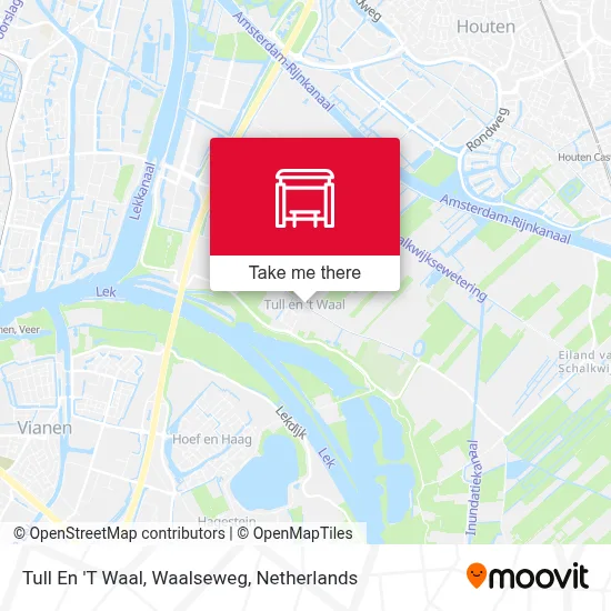 Tull En 'T Waal, Waalseweg map