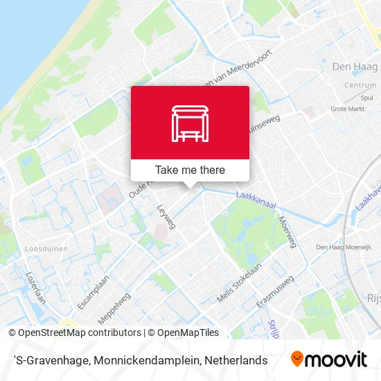 'S-Gravenhage, Monnickendamplein map