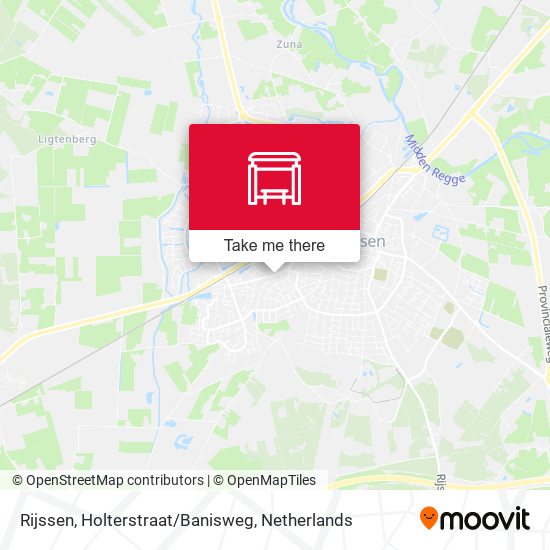 Rijssen, Holterstraat/Banisweg map