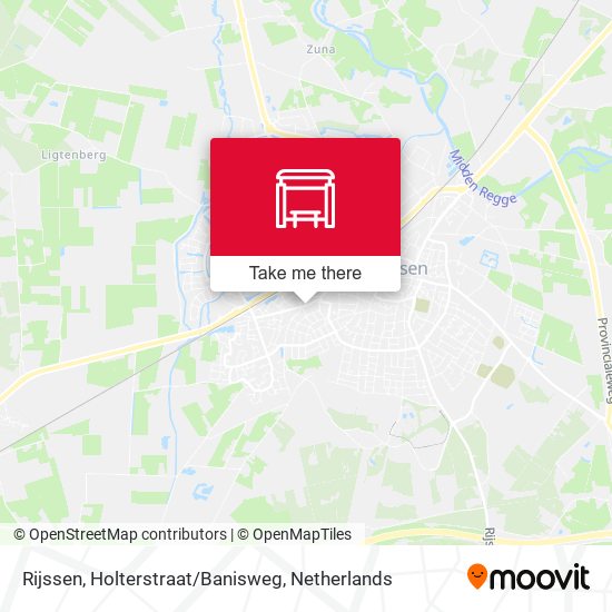 Rijssen, Holterstraat/Banisweg map