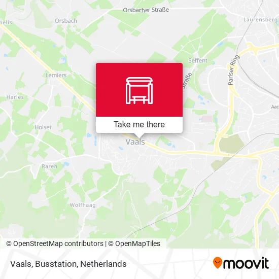 Vaals, Busstation map