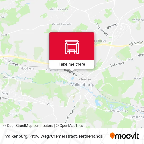 Valkenburg, Prov. Weg / Cremerstraat map