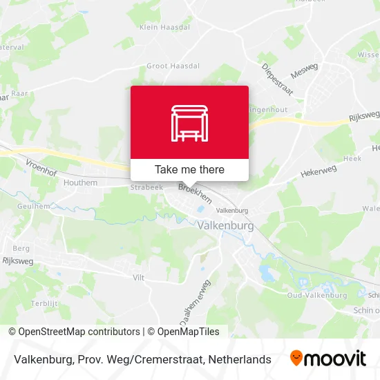 Valkenburg, Prov. Weg / Cremerstraat map