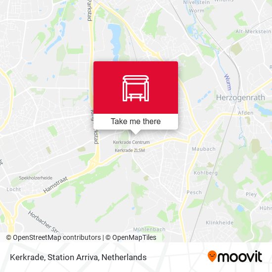 Kerkrade, Station Arriva map