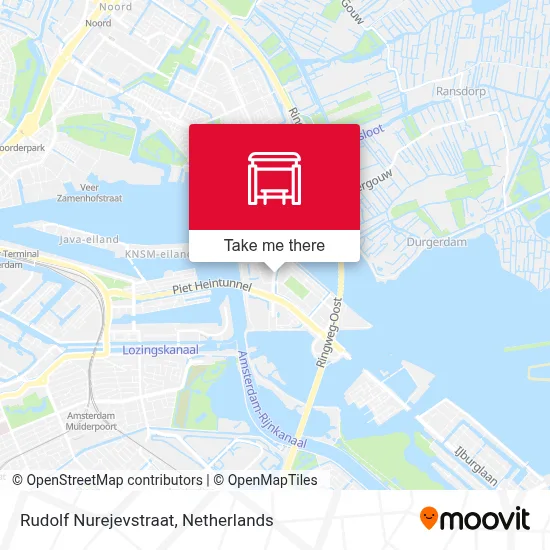 Rudolf Nurejevstraat Karte
