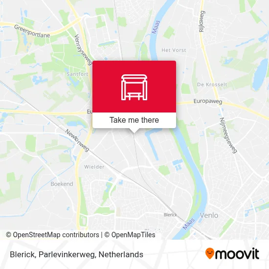 Blerick, Parlevinkerweg Karte