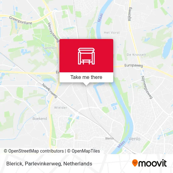 Blerick, Parlevinkerweg Karte