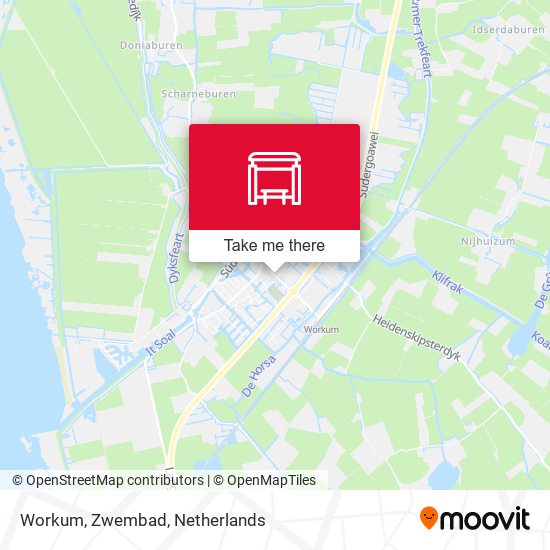 Workum, Zwembad map