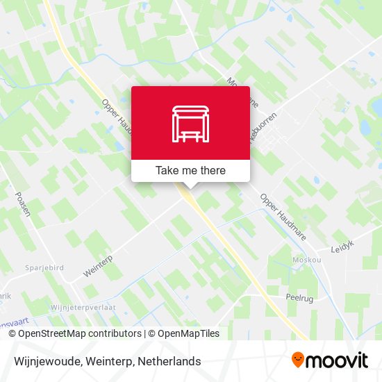 Wijnjewoude, Weinterp map