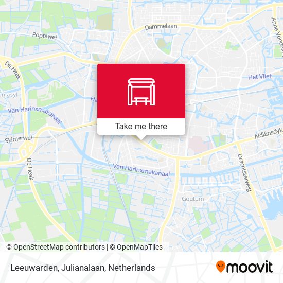 Leeuwarden, Julianalaan map