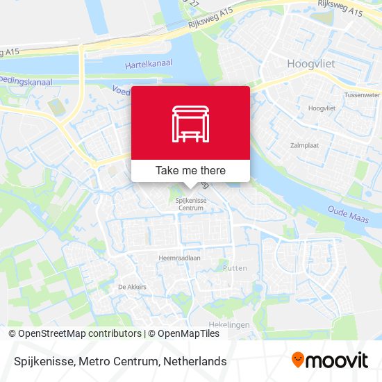 Spijkenisse, Metro Centrum map