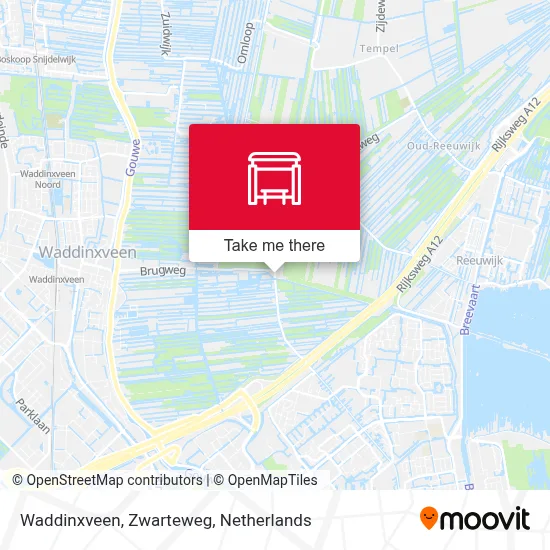 Waddinxveen, Zwarteweg map