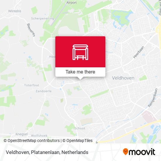 Veldhoven, Platanenlaan Karte