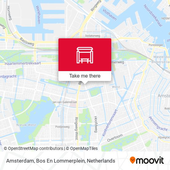 Amsterdam, Bos En Lommerplein map